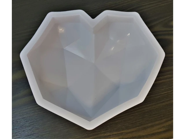 Chocolate Mould JSC2566# - Silicone; Techno Heart - 20*20*6cm, 98Gms