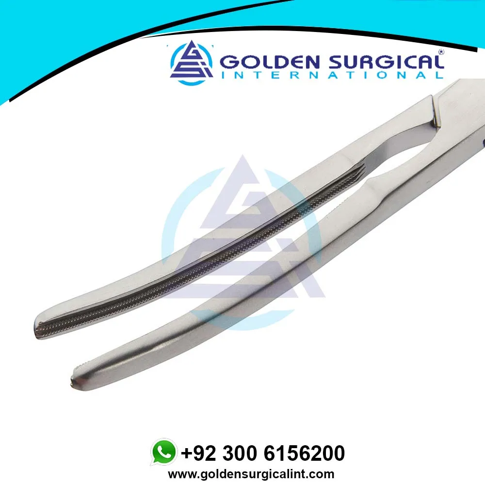 Surgical Seedhouse Clamp 1st Curve 2 x 3 Debakey, Atraumatic Jaw, Overall Length 300mm Clamping Forceps