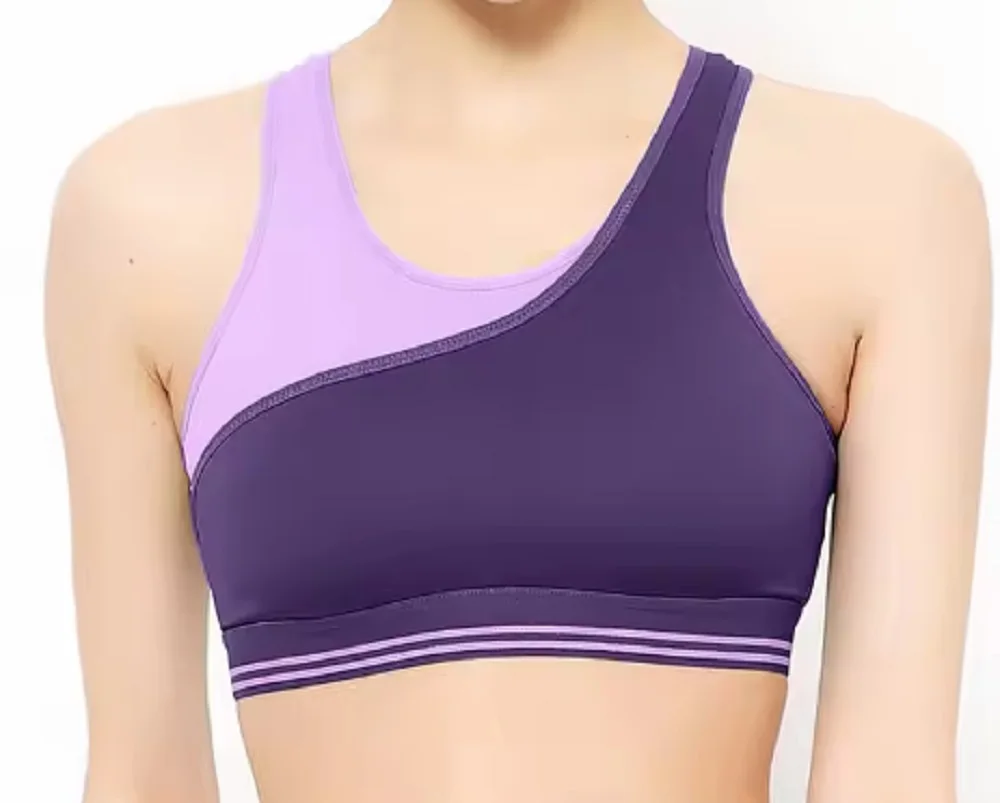 Custom Ladies Sports Bra Set Breathable Bamboo Cotton Quick Dry Sexy Plunging Washed Technique Printed Pattern on Sale