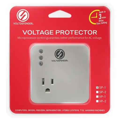 Voltage Protector Socket Adjustable Digital Over & Under Voltage Protector Du VOLTDEFENDER SP-1