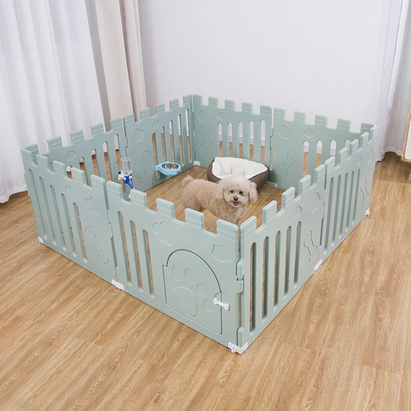 Wholesale new folding portable cheap breathable plastic pet yard indoor dog fence puppy playpen dog playpen for small dogs