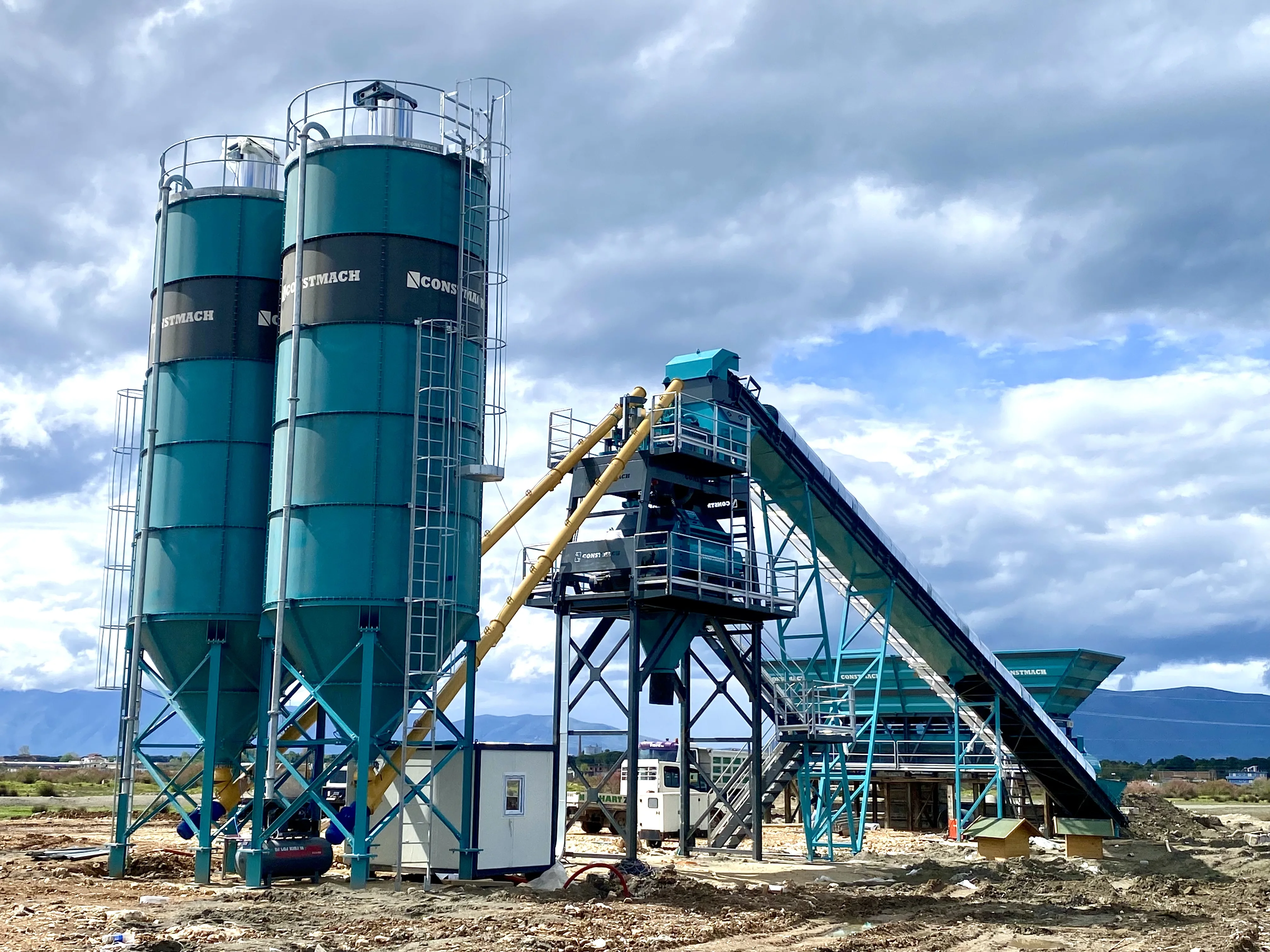 120 m3/h CONCRETE MIXING BATCHING PLANT WITH 2 YEARS WARRANTY HIGH QUALITY LONGLIVED MACHINE