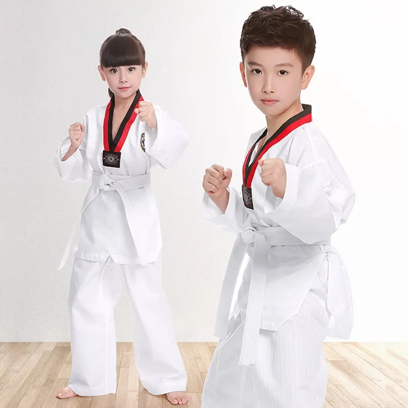 Top quality Custom logo With cheap rate for wtf approved taekwondo uniform