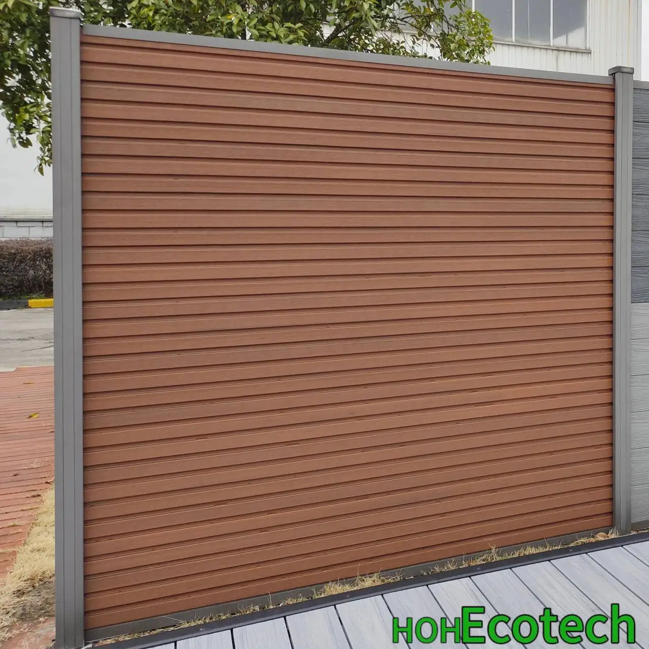 Easy Installation Decorative Fencing  High-Quality Outdoor WPC Privacy Fence  Co-extrusion Wood Plastic Fence Panel