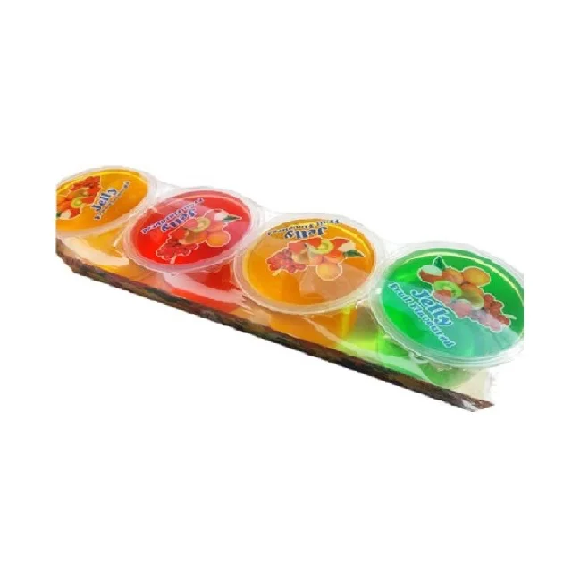 [Malaysia] Fast Shipping + Halal Certified 4 in 1 Fruits Jelly Candy Cups Assorted Fruit Juices Jelly Candy