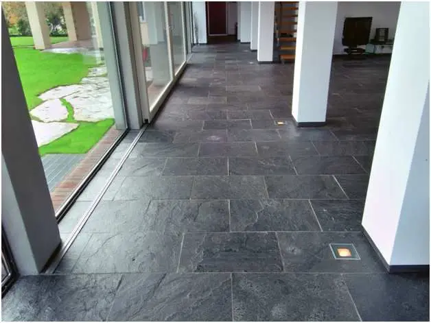 Hot 2023 Black Slate - Charcoal Slate Floor Tile - Non-Slippery Stone Tile - Outdoor Black Paving