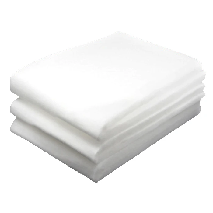 Breathable / Water-Soluble White Padding Nonwoven Fabric Cotton Needle-Punched Type Wholesale Produced In Vietnam