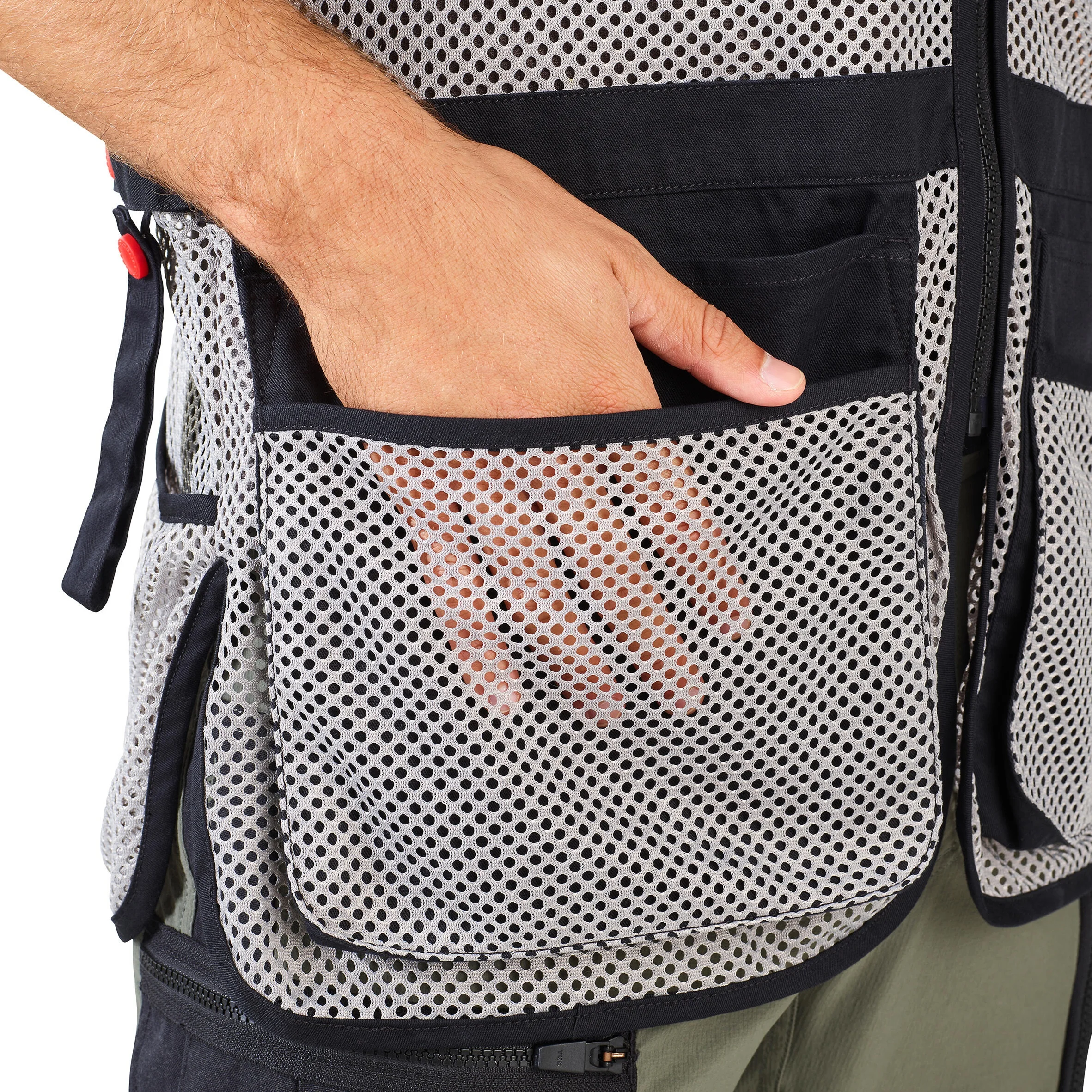 Black White Clay Pigeon Shooting Vest Polyester Bottom Coating Clay Shooting Vest Clay Pigeon Shooting Apparel For Competitors