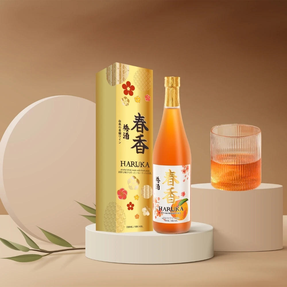 Haruka Umeshu Apricot Wine High Quality Fruit Flavored Best Chilled 720ml Traditional Japanese Drink Vietnamese Manufacturer