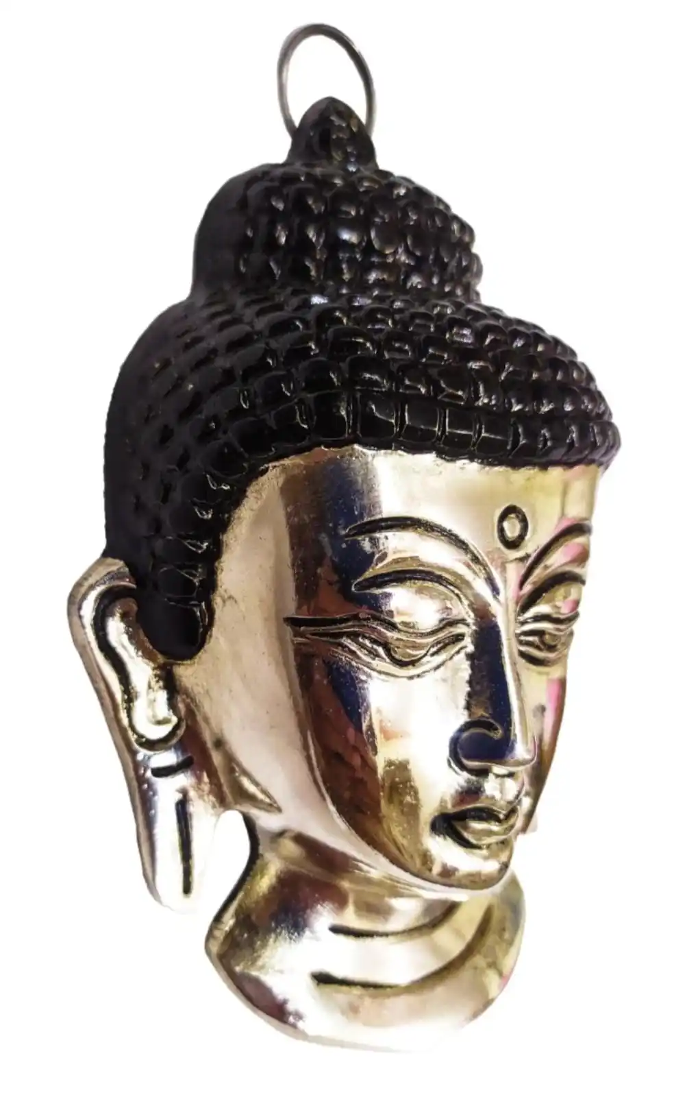 Resin meditation Buddha head religious decoration home statue