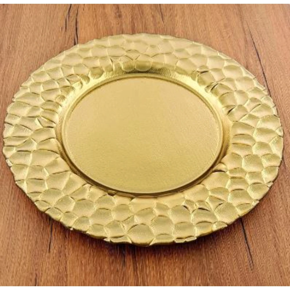 Fabulous Design Gold Charger Plate Handmade Hammered Decorative Formal Plate For Best Selling Charger Plates