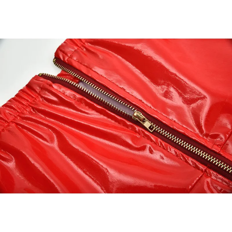 Leather New Design Custom Casual Stacked Leggings Yoga Sexy Leather Flare Leggings Casual  Leather pants