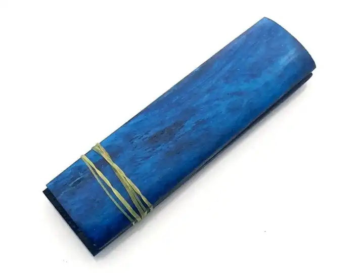 Natural Water Buffalo Horn Bone Scale Knife Handle Handcrafted by HS Husnain Crafts India OEM Customizable Blade