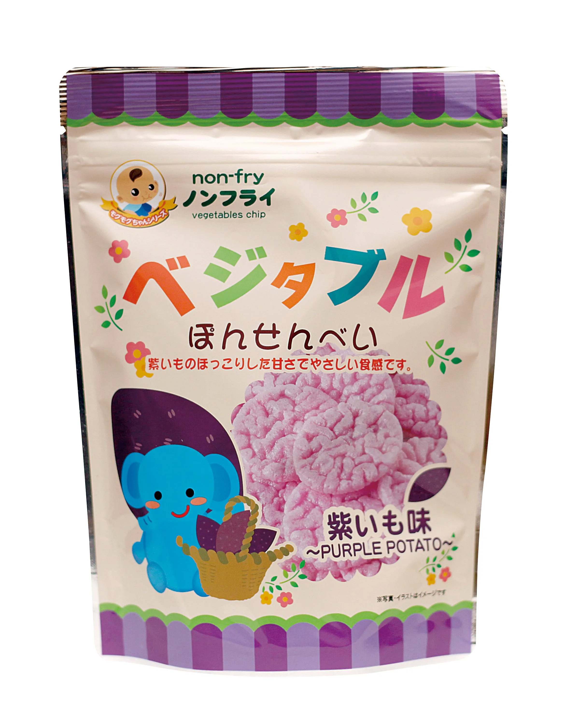 Round Snacks Rice Crackers Baby Potato Healthy Food Products Seaweed Popped Flavour