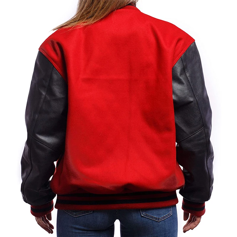 Custom Embroidery Men Cheap Letterman Varsity Jacket