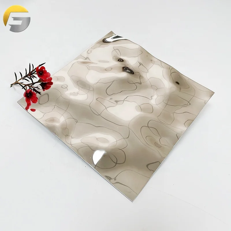 Рельефный лист из нержавеющей стали ZE177 с серебряным покрытием