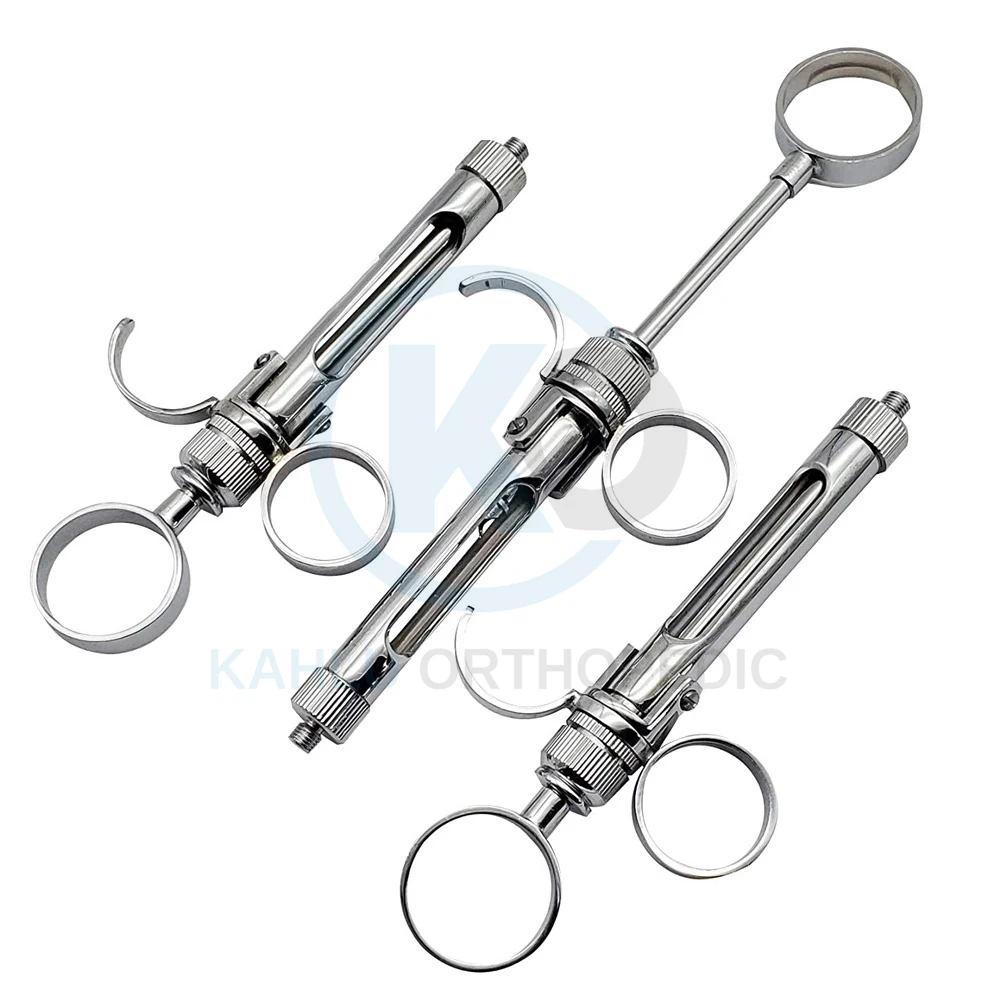 Dental Stainless Steel Syringe Aspirating 1.8 ML Dental Surgical Instruments Injector Tool By KAHLU ORTHOPEDIC