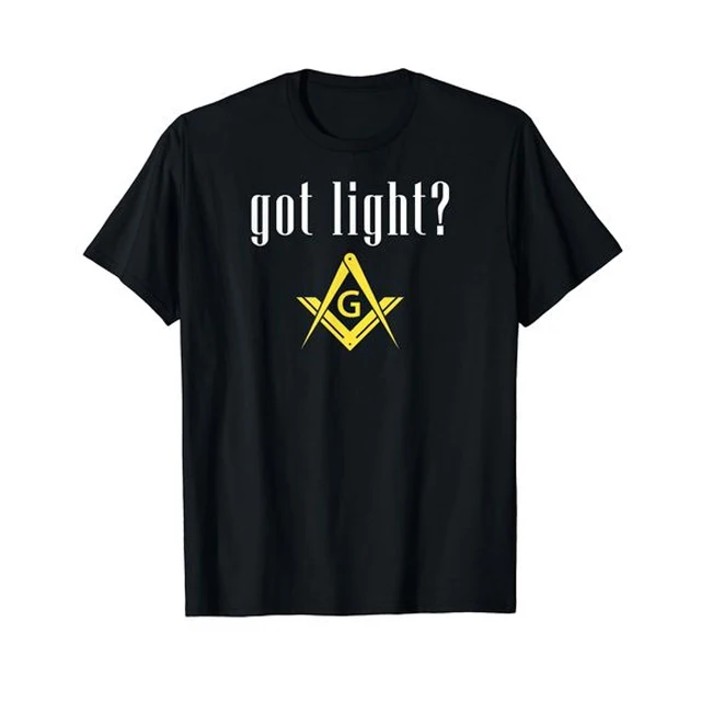 Masonic Got Light? Square & Compass Freemason T-Shirt PRICES VARY Solid colors 100% Cotton Heather Grey: 90% Cotton 10% Plyeste