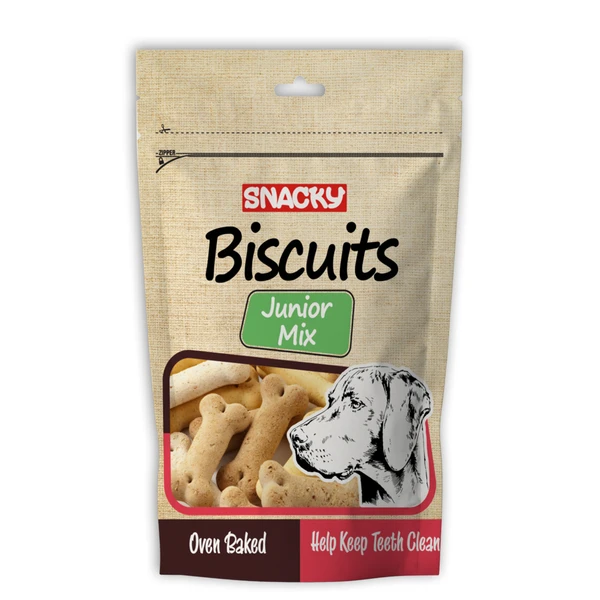 JUNIOR MIX SNACKY BISCUIT 200gr Keep teeth clean Origin Turkey