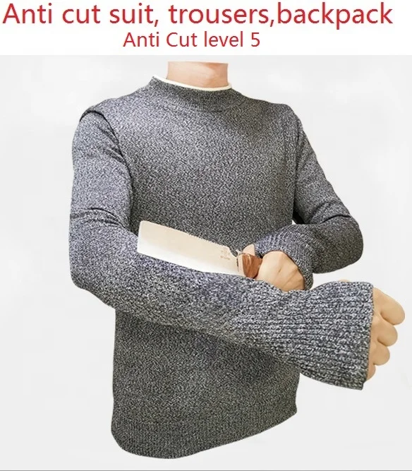 compassarmor Armored PE anti cut fabric cut resistance cloth  polyester fabric cut grade ANSI A2 WOVEN FABRIC