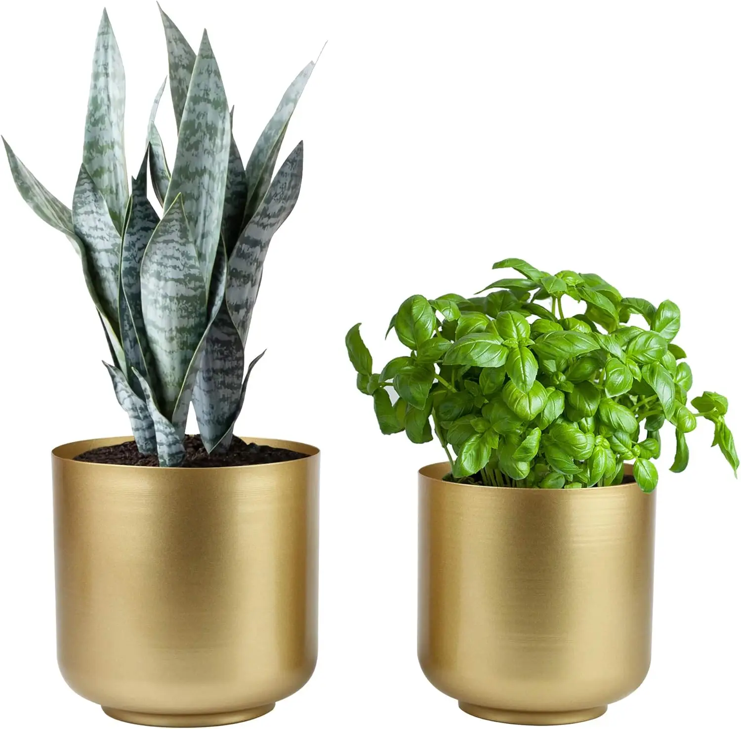 Matte Gold Polished Flower Planter Pot High Quality Brass Plating Finishing Gold Flower Vase from Indian Supplier