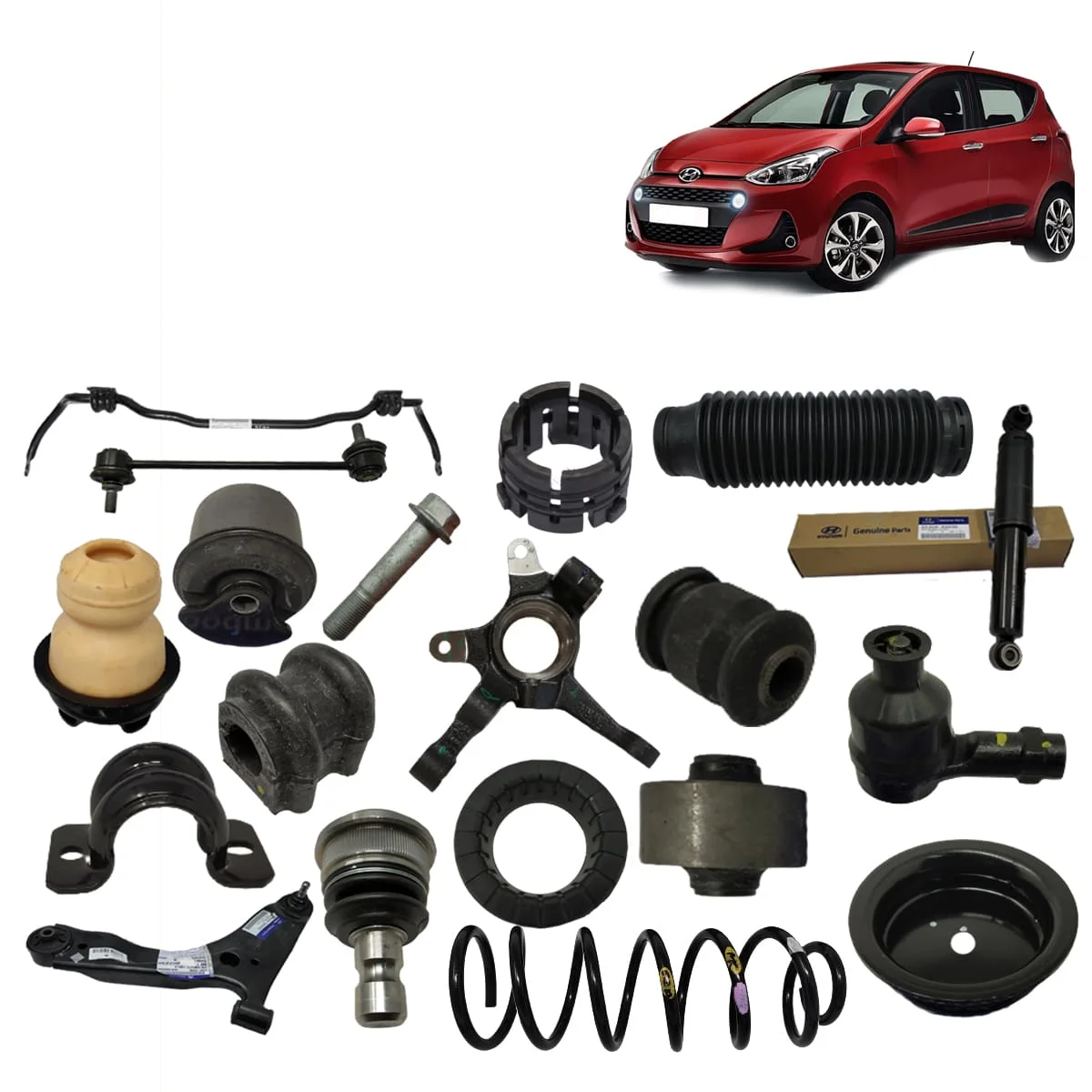 Hyundai Grand i10 Auto Parts- Headlight Accessories Compressor Front Grill Air Filter Moulding Radiator Fog Lamp Fan Mat Bodykit