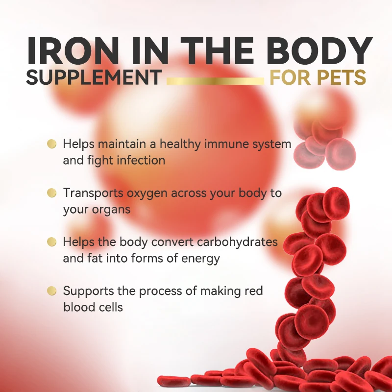 Pregnant female dog health blood builder drop with vitamin folic acid liquid drop