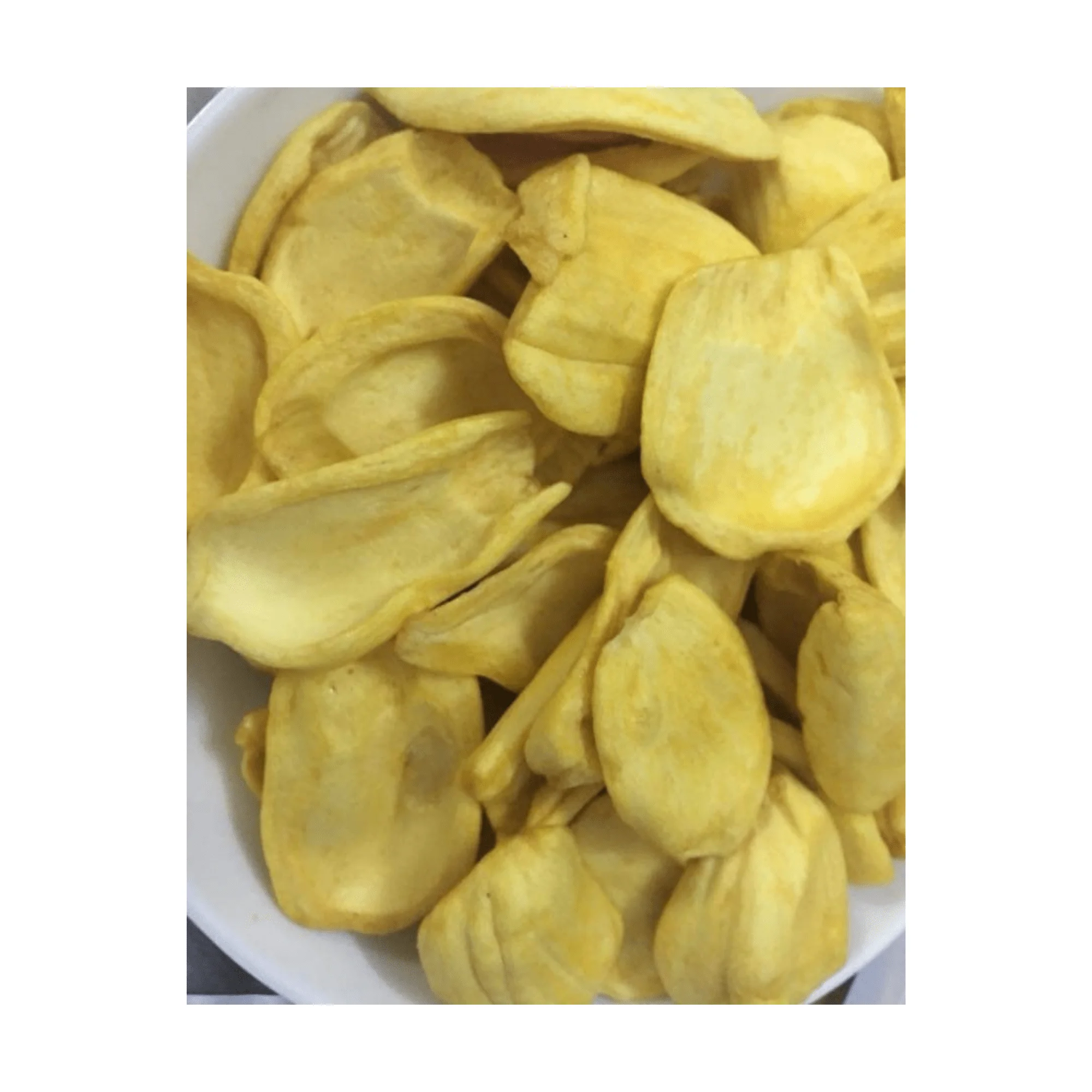 Высококачественные сушеные чипсы из джекфрута со сладкой хрустящей текстурой для оптовых и международных покупателей