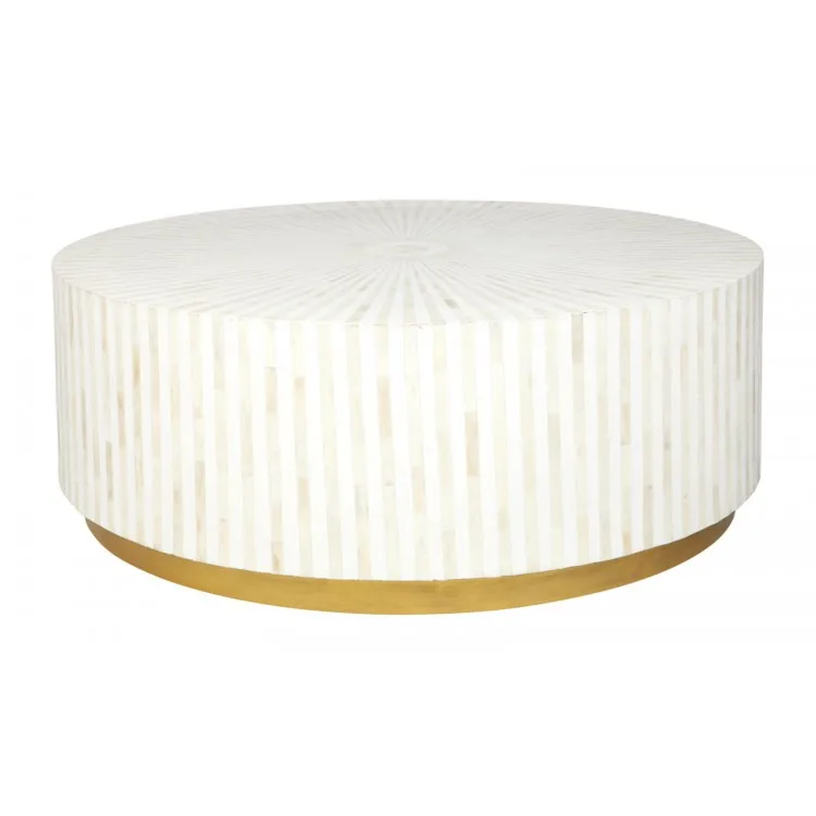 Modern bone inlay stool for home and hotel use mother of pearl inlay wooden stools manufactured in India