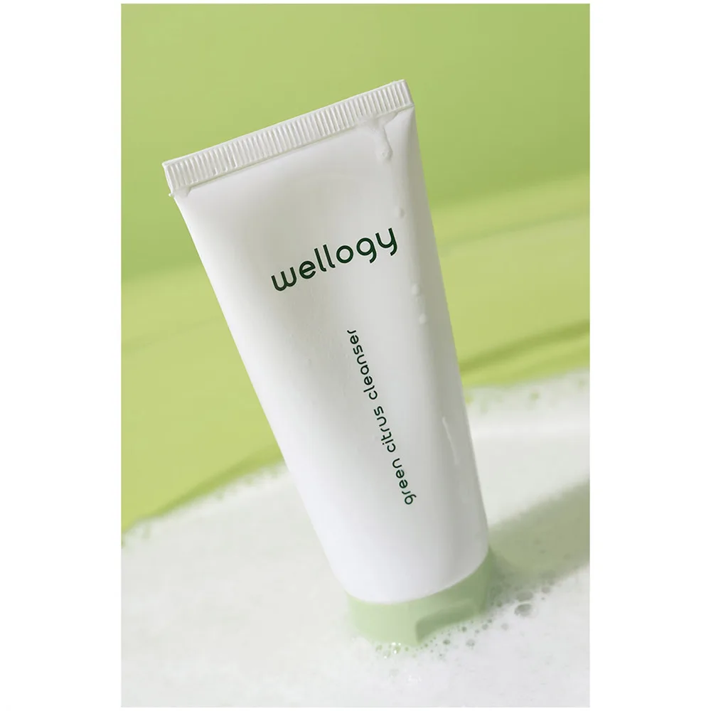 Korean Cosmetics WELLOGY GREEN CITRUS CLEANSER Removing Sebum Moisturizing and Brightening Gel Type