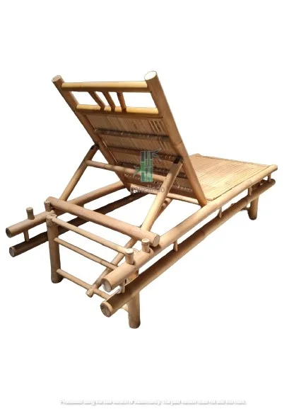 Outdoor Sun Bamboo Lounger Chair summer leisure garden