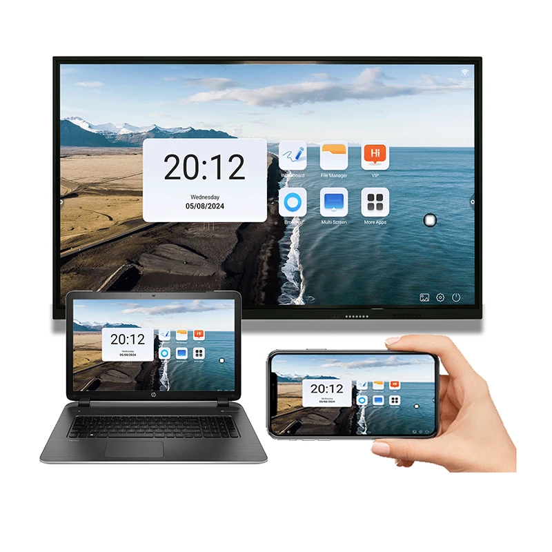 YCZX 75-Inch Smart Classroom Board Interactive Flat Panels Digital Whiteboard Interactive Screen for Teaching School