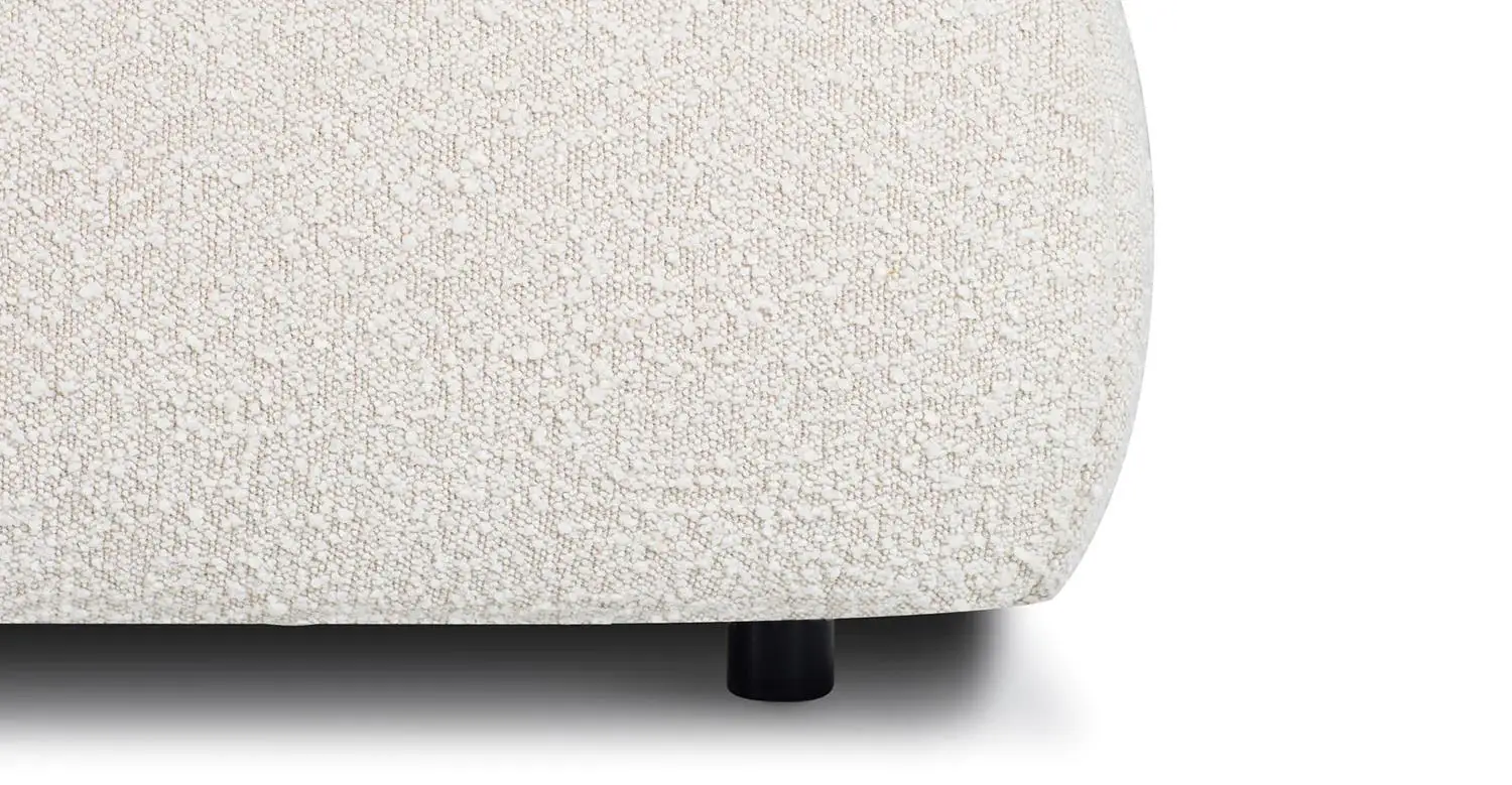 2022 Newest Boucle Fabric Durable Round Headboard Upholstered Bed Queen Size King Size Bedroom Furniture Bed