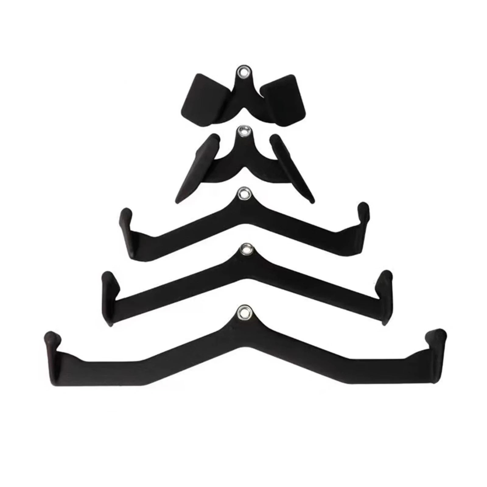 lat pull down bars v bar T bar attachments gym equipment attachments Set Back Strength Training Handle Grips for Cable Machine