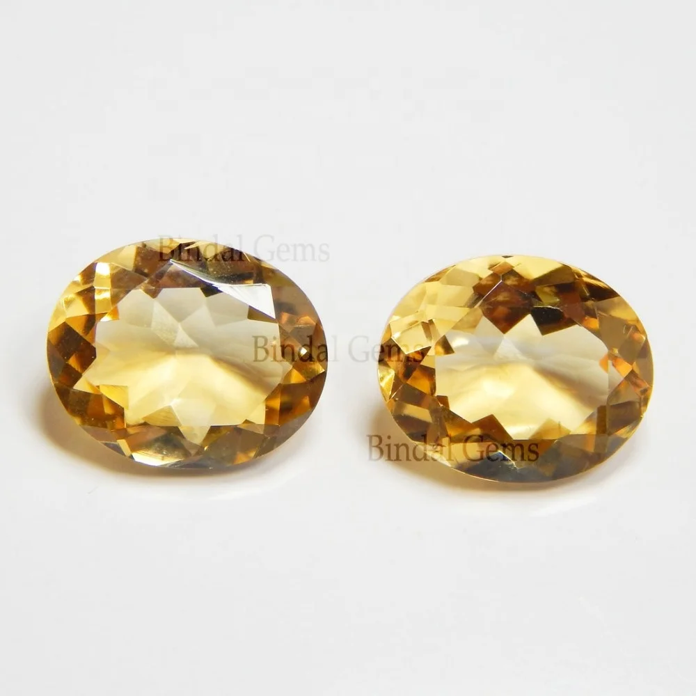 New Arrival Yellow Citrine 9X11 MM Brilliant Oval Cut Loose Gemstone For Jewellery Making