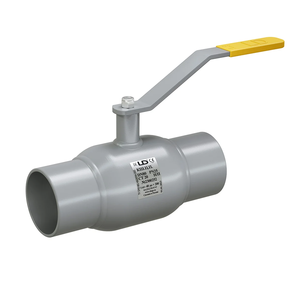 Fully welded LD ball valve weld/weld