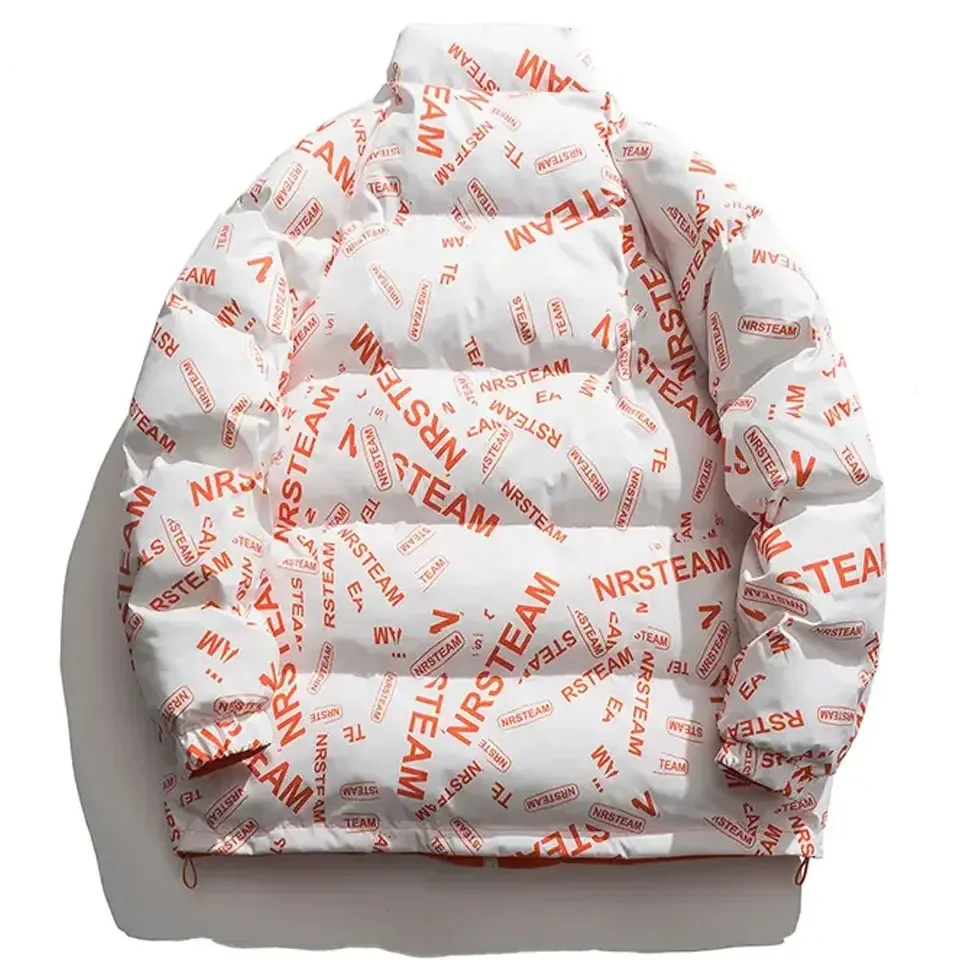 Женская стеганая куртка-пуховик унисекс с воротником-стойкой и высокой горловиной