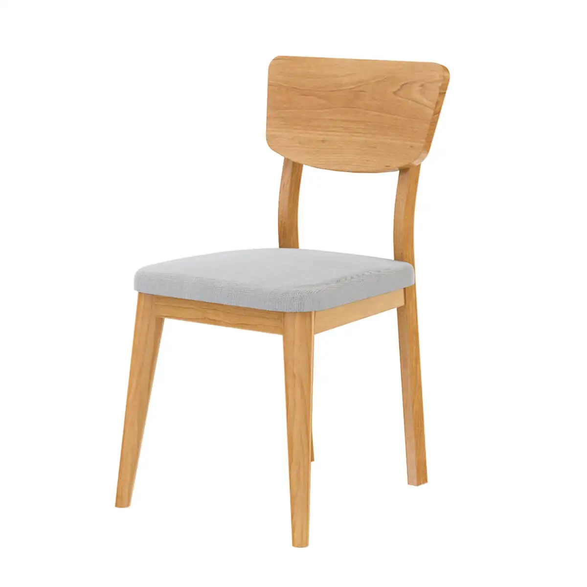 Best Product Cerelia Teak Wood Dining Chair With Natural Finish and Upholstered Seat for Dining Room Use