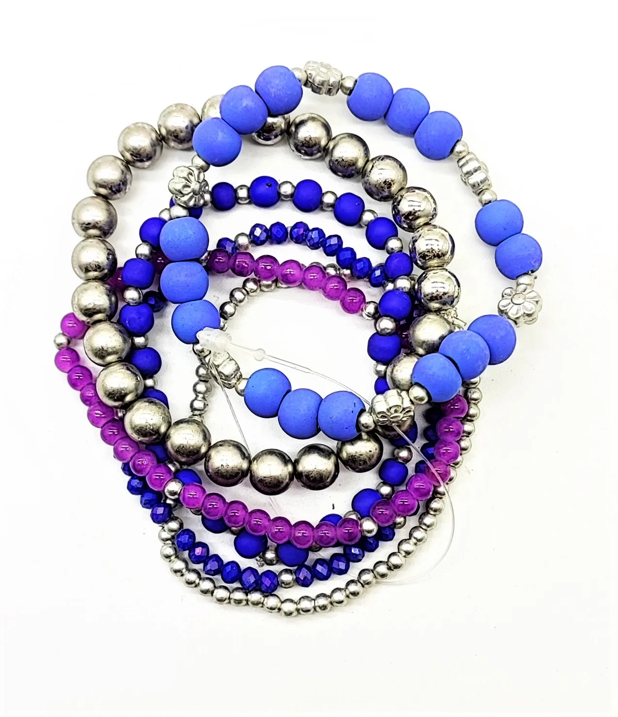 Bohemian fashion bead handmade set jewelry bracelet  6 Sets Bohemian Stackable Bead Bracelets for Women Stretch Multilayered