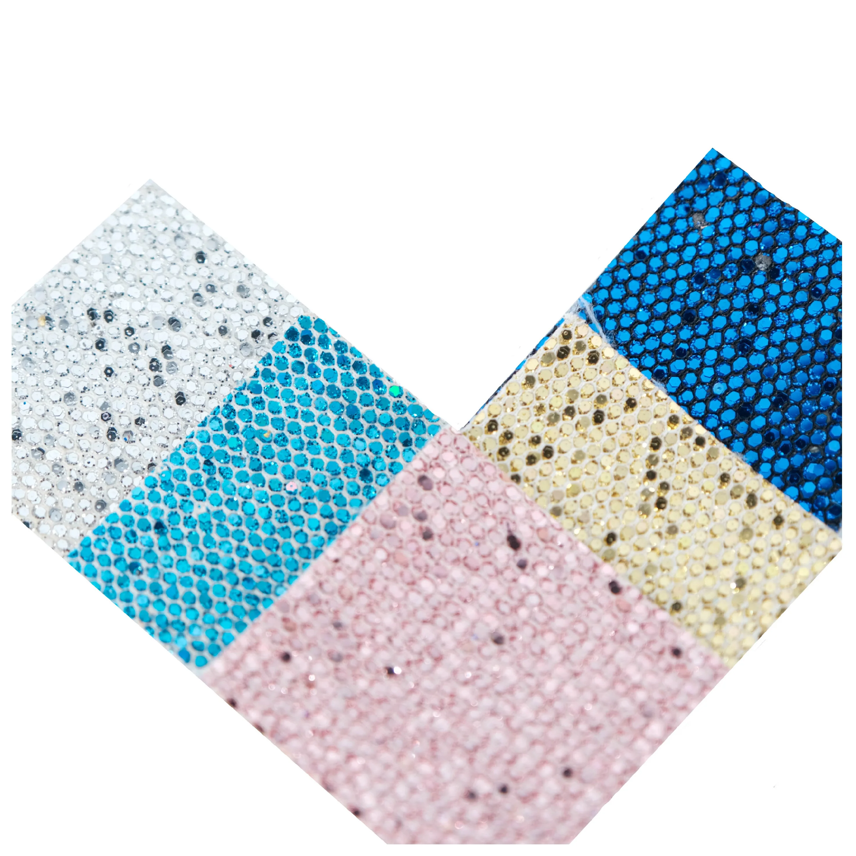Best glitter print Pu faux leather material sheets