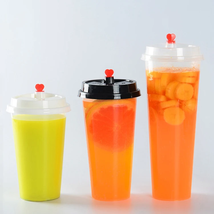 Factory direct sale disposable transparent PP cup milk tea cup 22 oz24oz shenzhen plastic cup