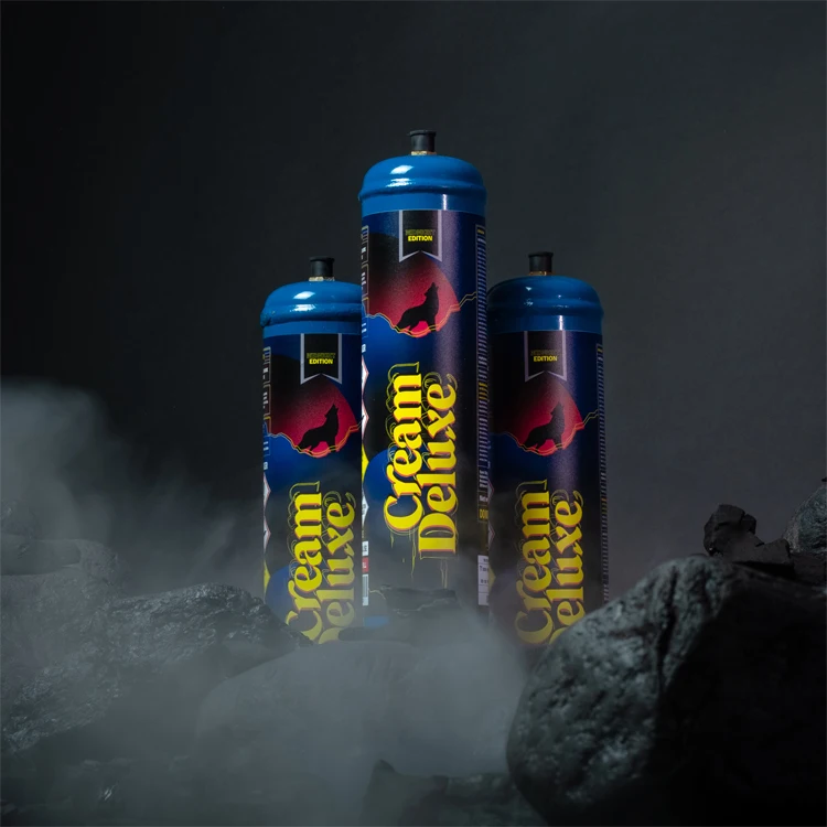 Bulk Supplier Selling Eco-friendly Cream Deluxe Smart Whipped Cream Chargers Midnight Edition 640g at Competitive Price