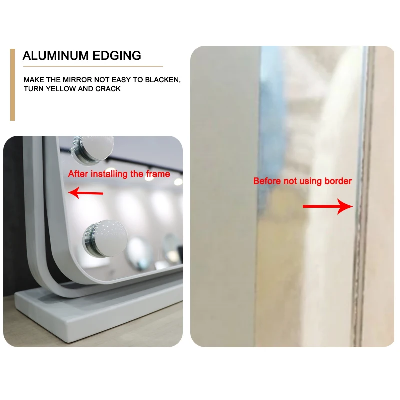 New Designed Mirror Makeup Lights Hollywood Mirror Lights Magnified Makeup Mirror Led Smart