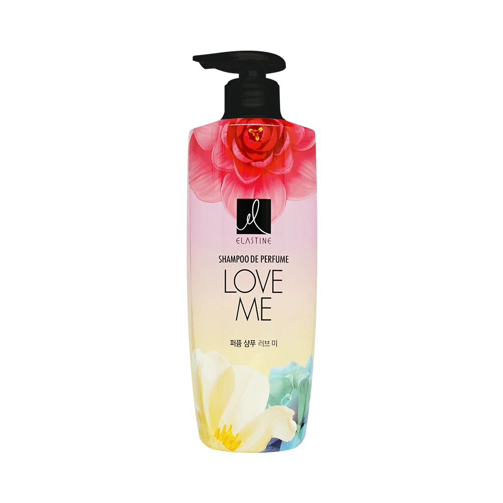 ELASTINE Perfume Shampoo 600ml, Conditioner 600ml, Kiss The Rose, Love Me, Pure Breeze Made In Korea