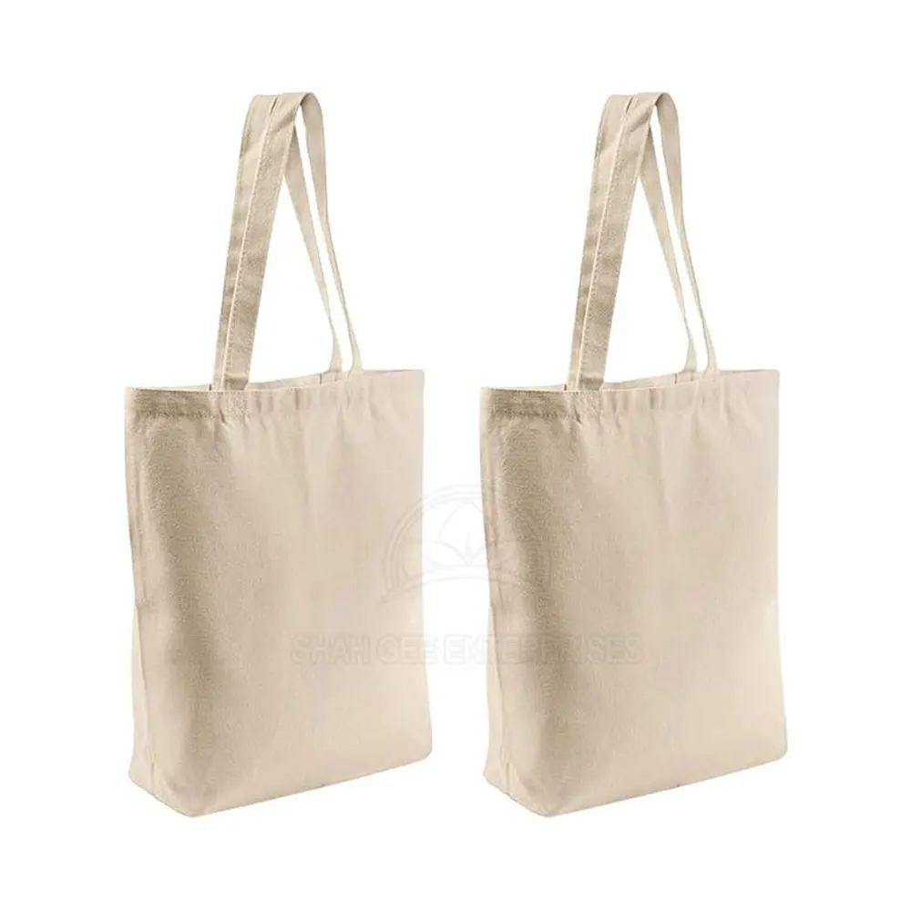 Cotton Breathable Fabric Made Double Tote Bags Low Moq Double Tote Bags Custom Made Double Tote Bags