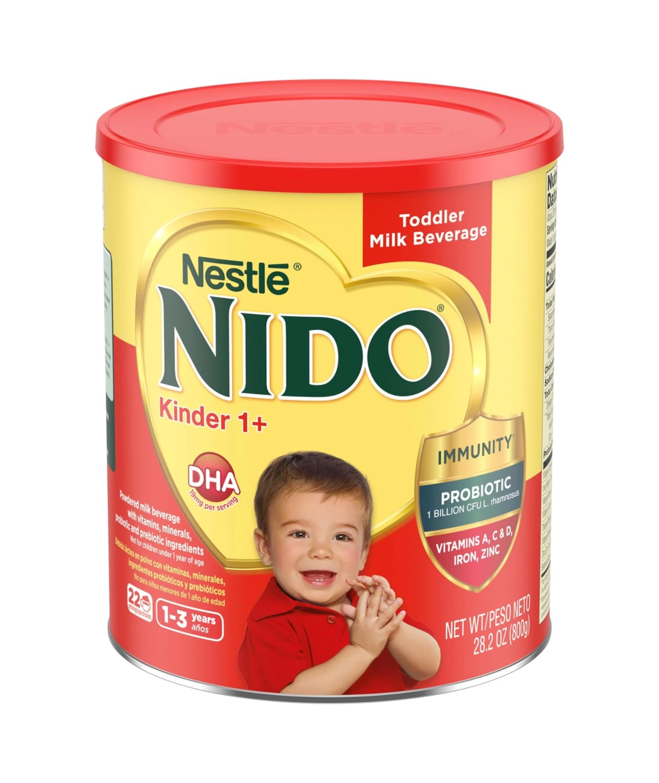 Nestle Nido Kinder 1 + 800 г контейнер для сухого обезжиренного молока детей старше года простой продукт жанр
