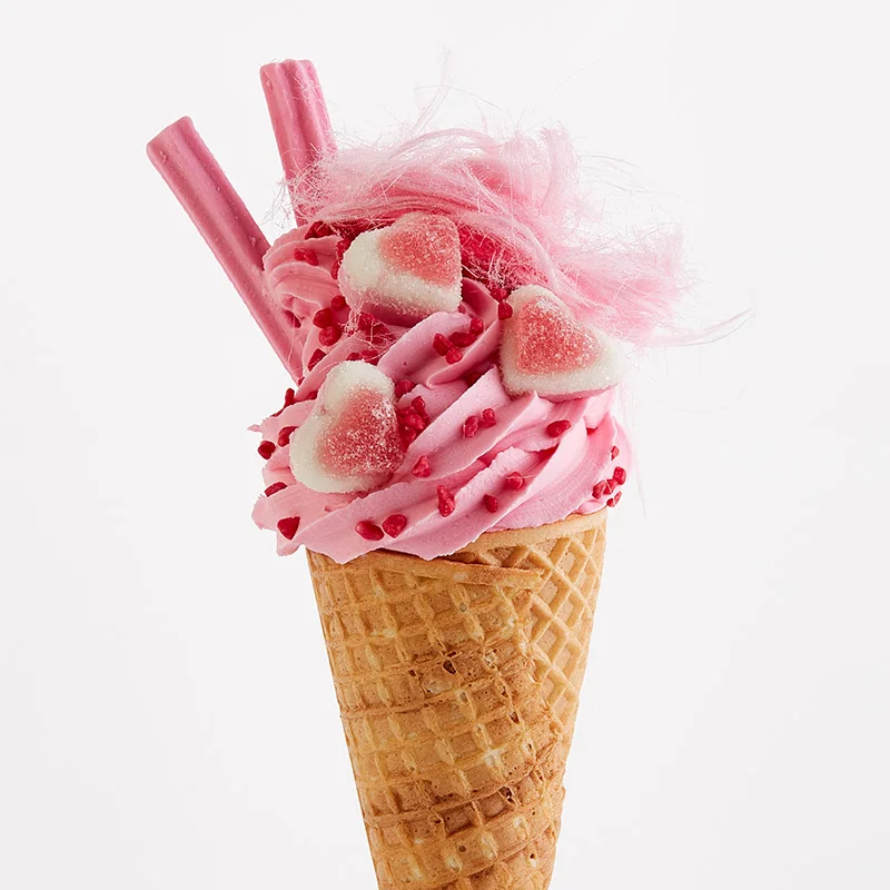 Top Premium Quality Halal Certified Sweet Strawberry Ice Cream Fruity Flavor Soft Serve Instant Mix Powder 1kg