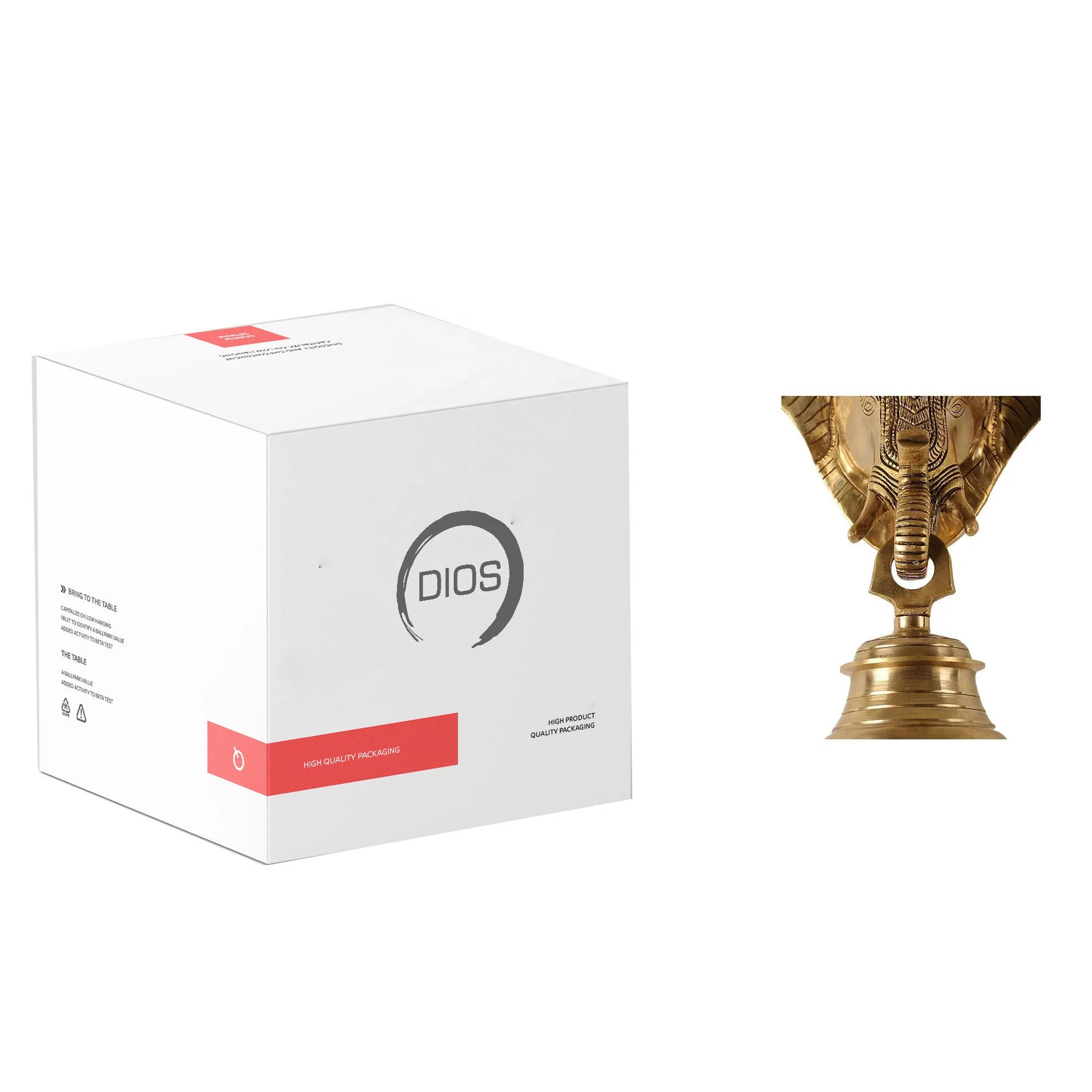 Elegent Pure Brass Bell High selling brass Hand bell in full brass body new Look Metal Peon Bell For Office In Wholesale