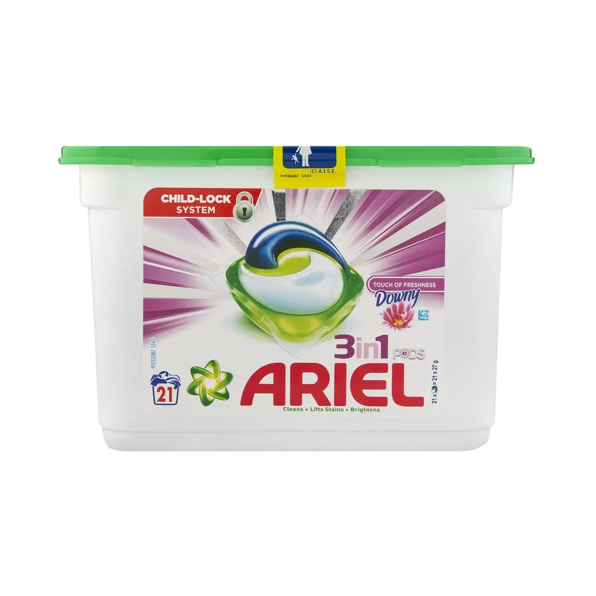 Ariel All in One Pods, 120 Washes Easy to Use Clean Lift Stains Fresh Laundry for sale