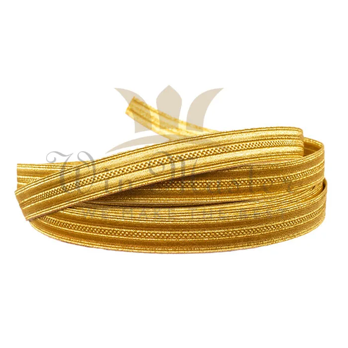 14mm Braid Gold Cellophane Trim Braid